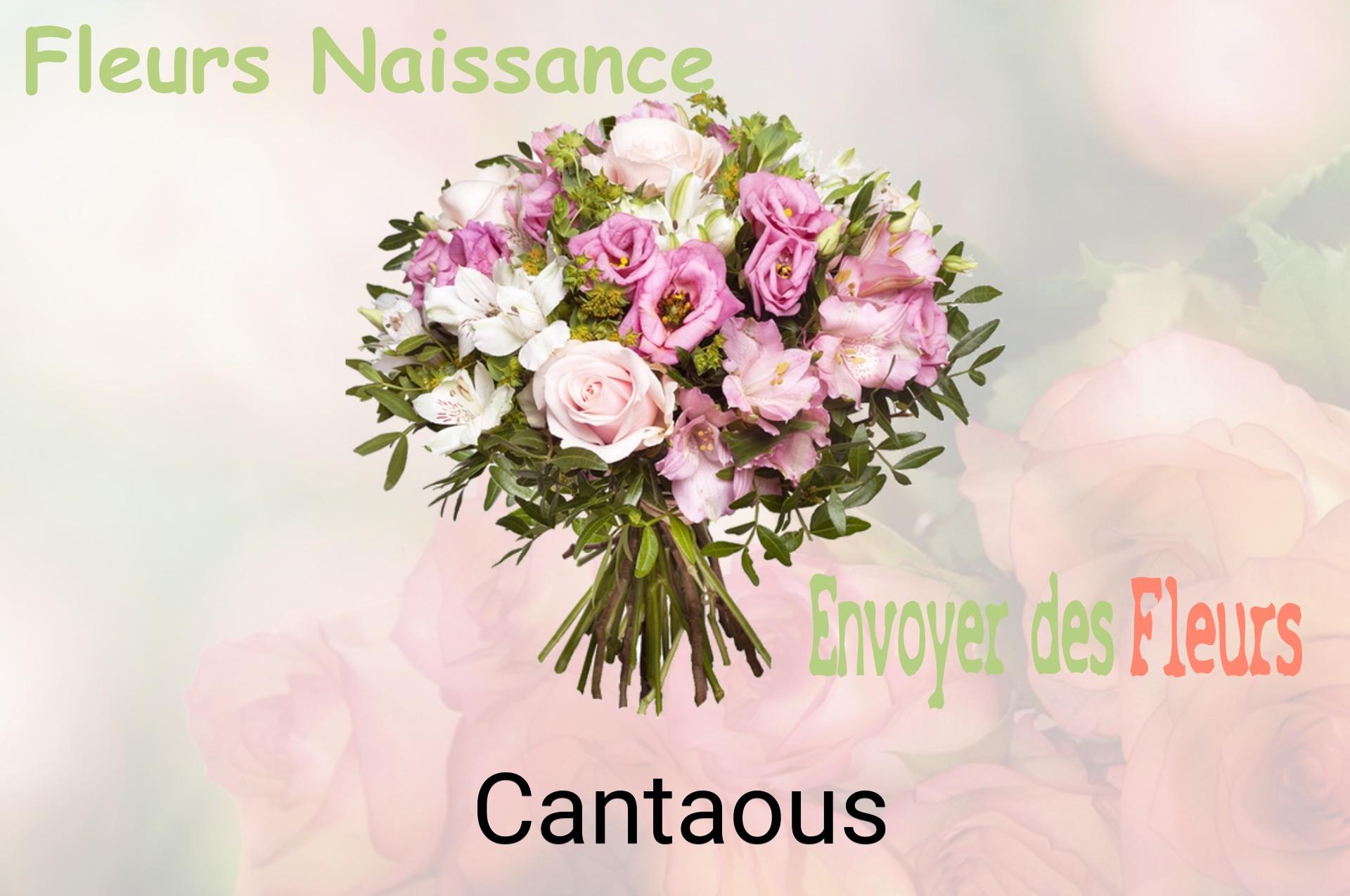 Bouquet de fleurs de naissance livré à Cantaous